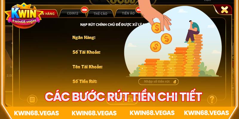 Hướng dẫn các bước rút tiền chi tiết