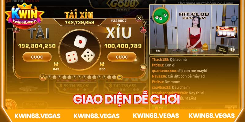 Giao diện Tài Xỉu Livestream với gái xinh